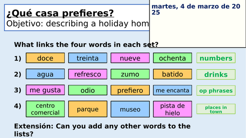 Lesson 1 - Viva 2 module 5: ¿qué casa prefieres?