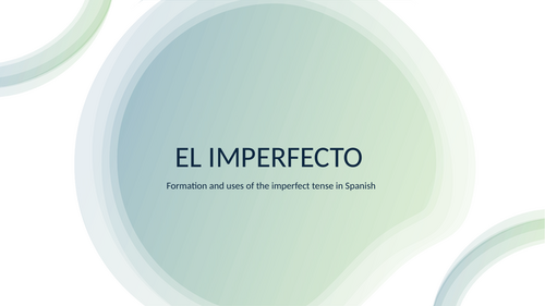 Spanish Grammar: Imperfect Tense