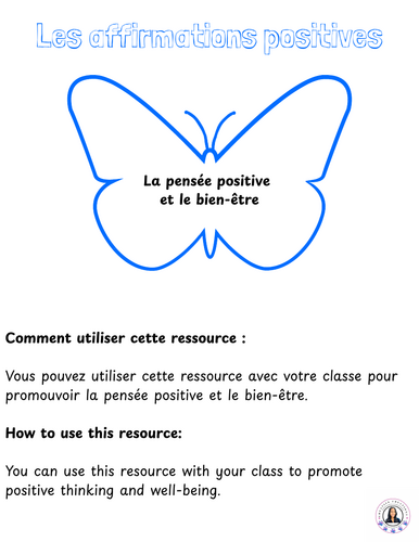 French - Les affirmations positives (Positive affirmations)