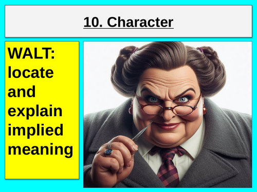 Establishing Character AQA Language Paper One