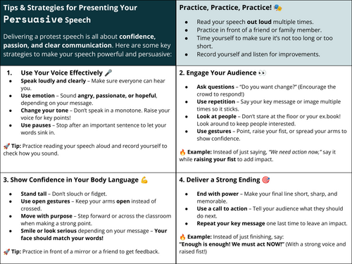 Speech Skills (Key Stage 3-4)