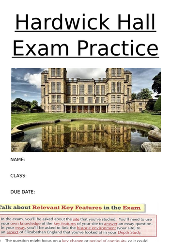 Hardwick hall revision booklet