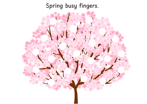 Spring busy fingers activity