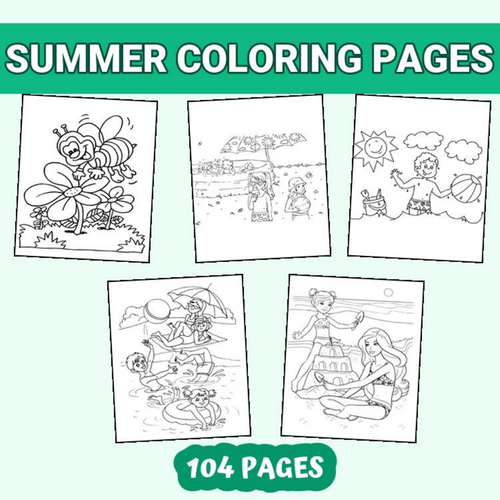 Delightful Summer Coloring Pages for Kids and Adults - Download PDF!