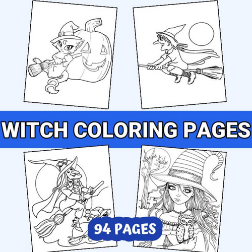 Enchanting Witch Coloring Pages PDF for Creative Souls