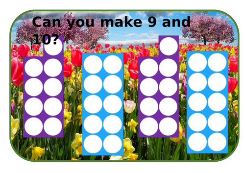 Making 9 and 10 with Numicon