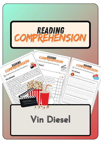 Reading Comprehension - Vin Diesel + Solutions