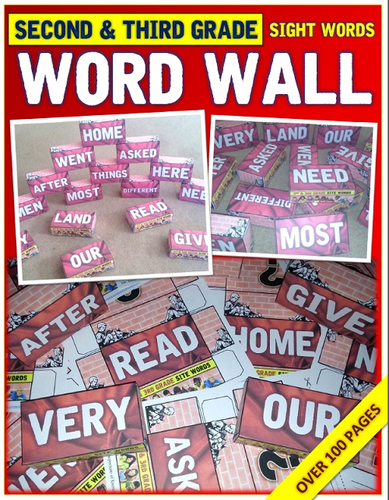 Second Grade Sight Words - Word Wall