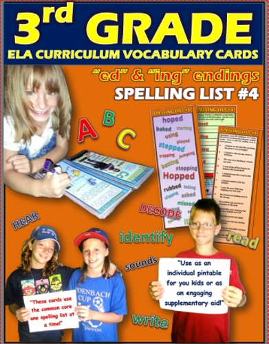 "Ing" & "Ed" Escapade: Fun Spelling Cards for the Win!