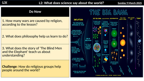 L2: Science and Religion – Conflict or Cooperation?