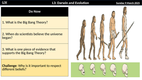 L3: Evolution – Charles Darwin and Natural Selection