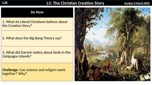 L5: The Christian Creation Story