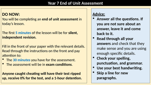 L7: End-of-Unit Assessment