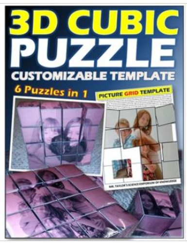 3D Cubic 6 in 1 Customized Picture Puzzle