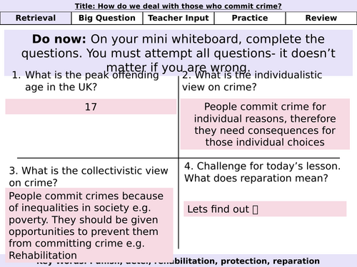 L12: How do we deal with those who commit crime