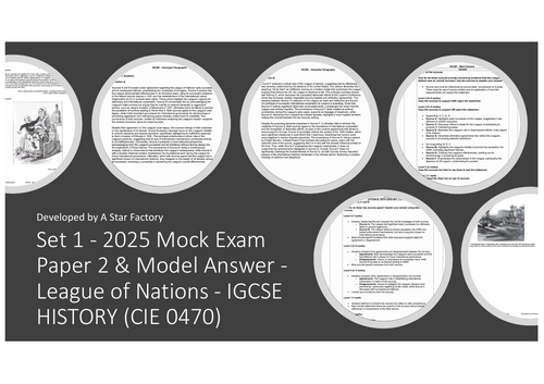 Set 1 - 2025 UNIQUE Mock Exam Paper 2 & Model Answer - League of Nations - IGCSE HISTORY (CIE 0470)