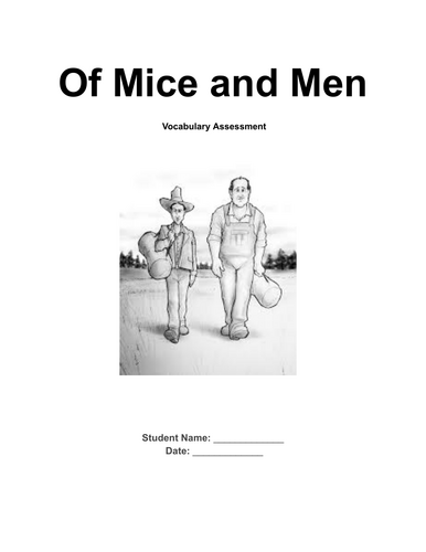 Of Mice and Men -  Pre-Reading Activity