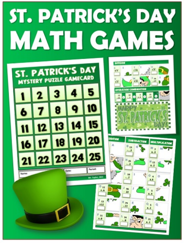 St. Patrick's Day Math Games