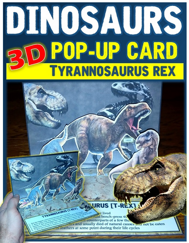 Dinosaurs: T-Rex pop-up card