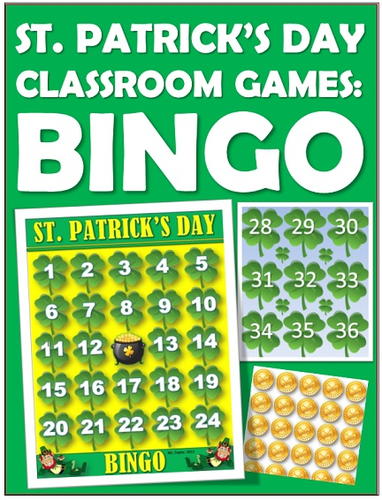 St. Patrick's Day: Games and Activities: BINGO