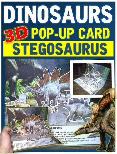 Dinosaurs: Stegosaurus Pop-Up Card