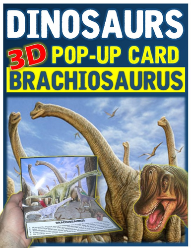 Dinosaurs: Brachiosaurus Pop-Up Card