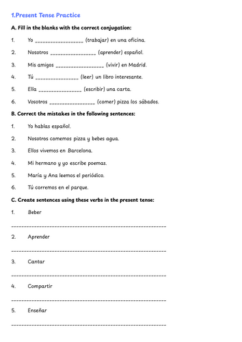 Spanish Foundations: Tenses, Likes, and Reflexive Verbs in Action!