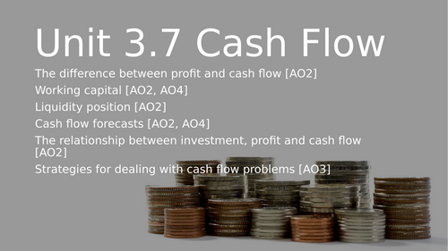 Unit 3.7 Cash Flow IBDP Business Management