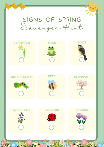 Spring Hunt Checklist