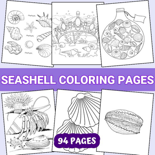 Beautiful Seashells Coloring Pages for Kids - Printable Fun!