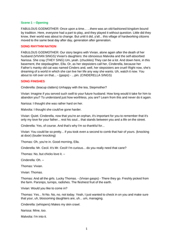 Year 6 End of Year production script - Cinderella
