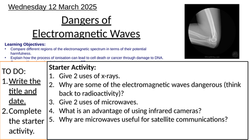 AQA GCSE Combined Science Physics - Dangers of Electromagnetic Waves: Complete Lesson