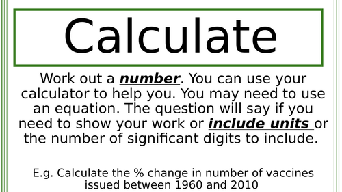 GCSE Science Exam Command Words