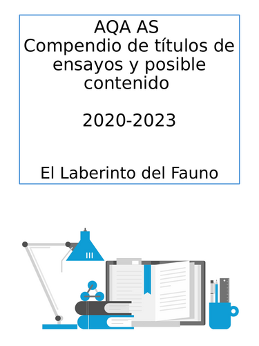 AQA AS Spanish Essay titles and possible content 2020-2023