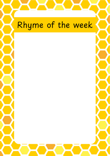 Bee themed notice board resources