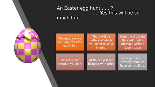 an Easter egg math's fun