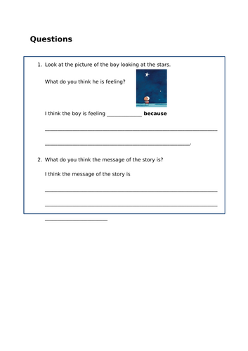 How to Catch a Star by Oliver Jeffers Inference
