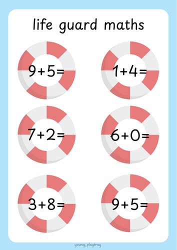 Life Guard Maths - Addition to 20
