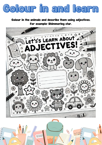Settler Activity - Primary - Adjectives