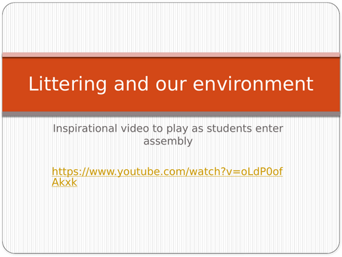 Assembly on littering