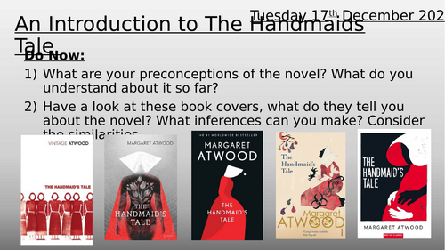 A Level English Literature: The Handmaids Tale Full Teaching SOW