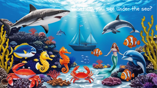 I can see under the sea