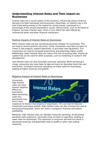 Impact of Economic Climate on Business