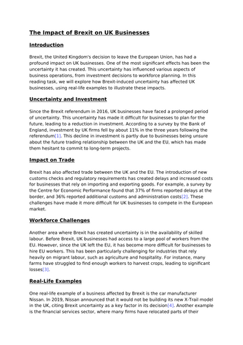 Uncertainty and Risk influence on Business