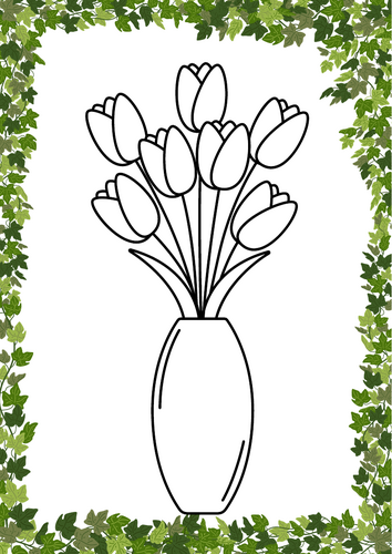 Mother's day flower painting