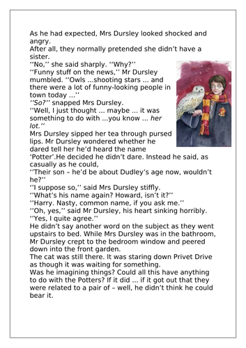 Harry Potter explore inverted commas