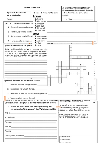 Viva 3 Reciclamos Worksheet