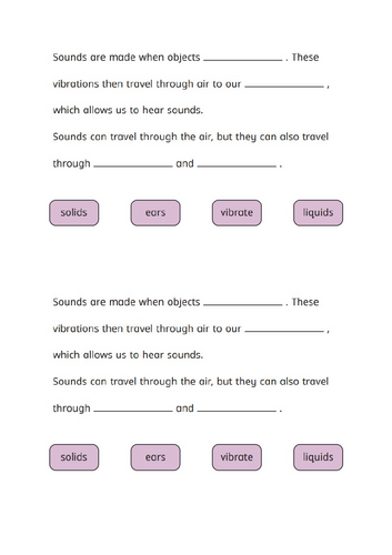Y4 Sound unit of work