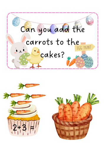 Easter carrot cake adding