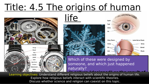 AQA GCSE Religious Studies Theme A - 4.5 The origins of human life